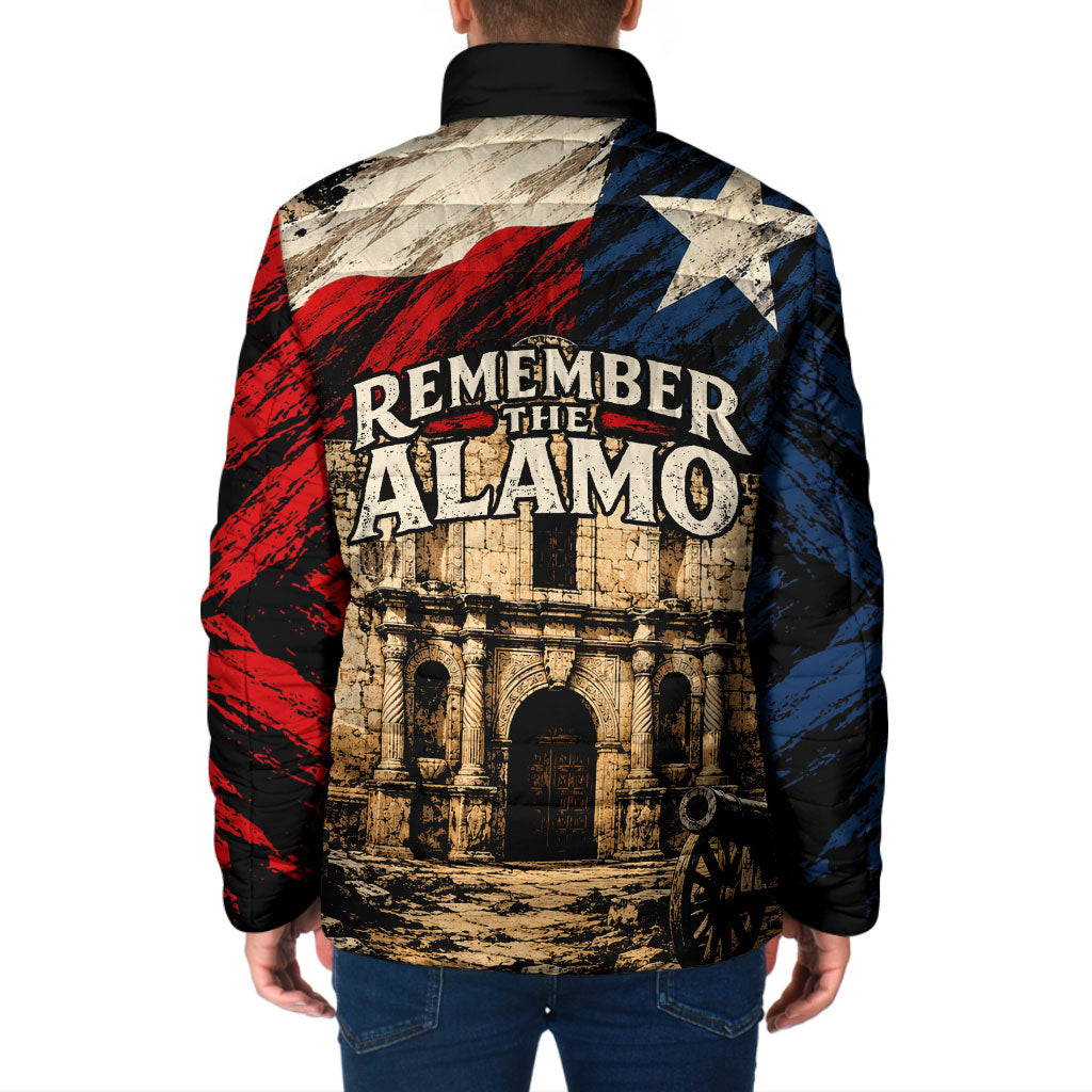 Remember The Alamo Texas Padded Jacket Texan Pride Historical Heritage