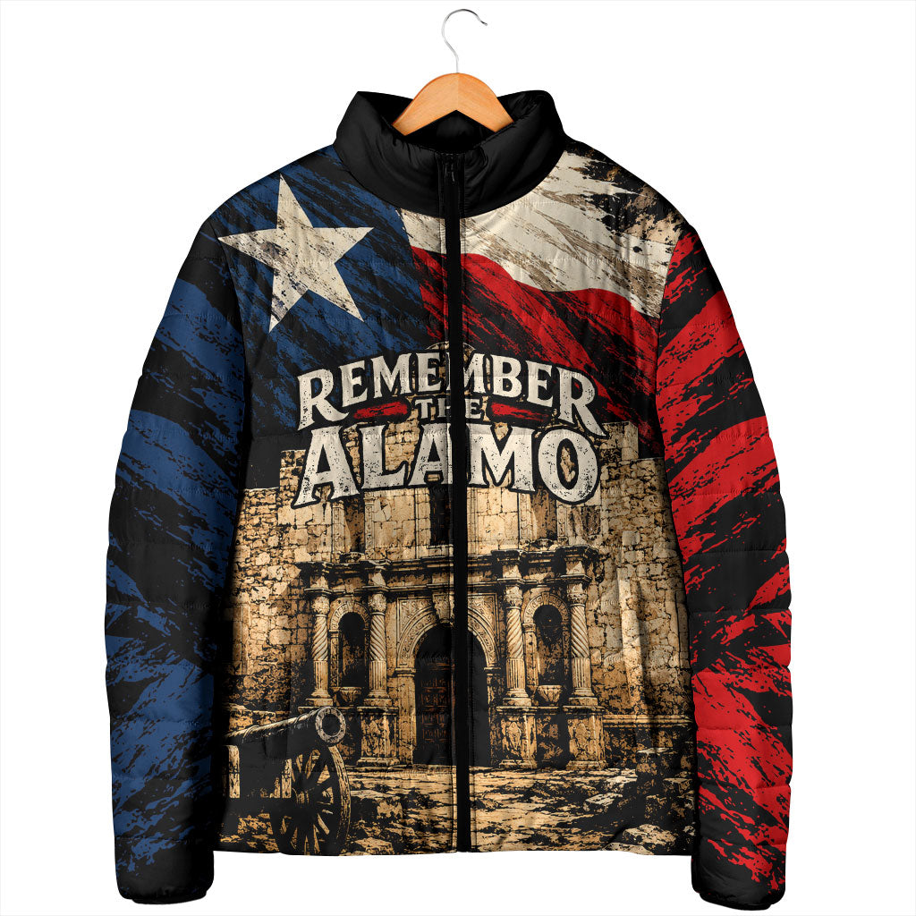 Remember The Alamo Texas Padded Jacket Texan Pride Historical Heritage
