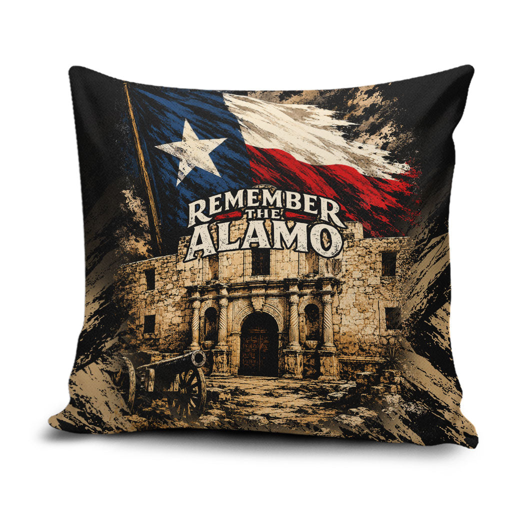 Remember The Alamo Texas Pillow Cover Texan Pride Historical Heritage