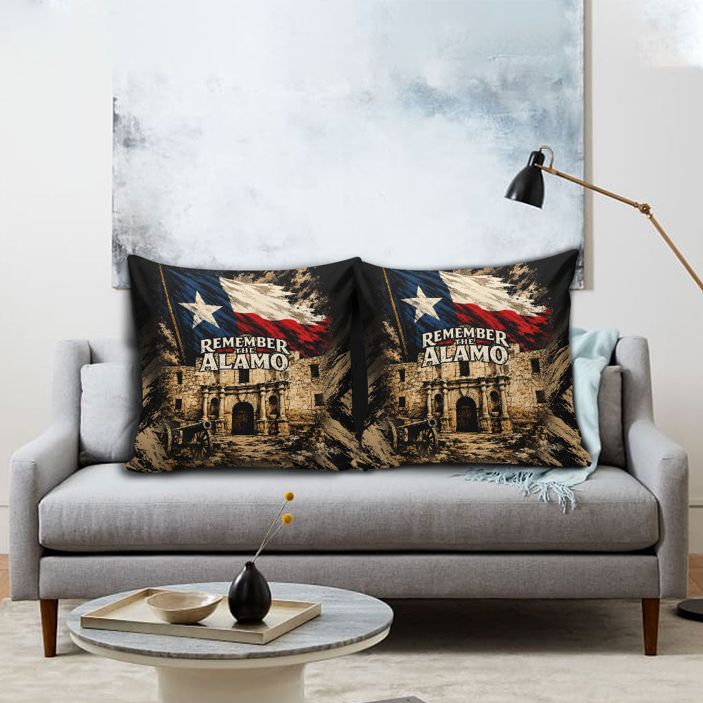 Remember The Alamo Texas Pillow Cover Texan Pride Historical Heritage