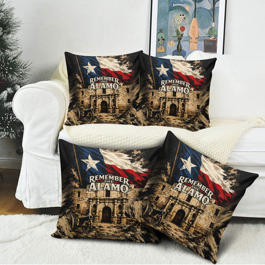 Remember The Alamo Texas Pillow Cover Texan Pride Historical Heritage