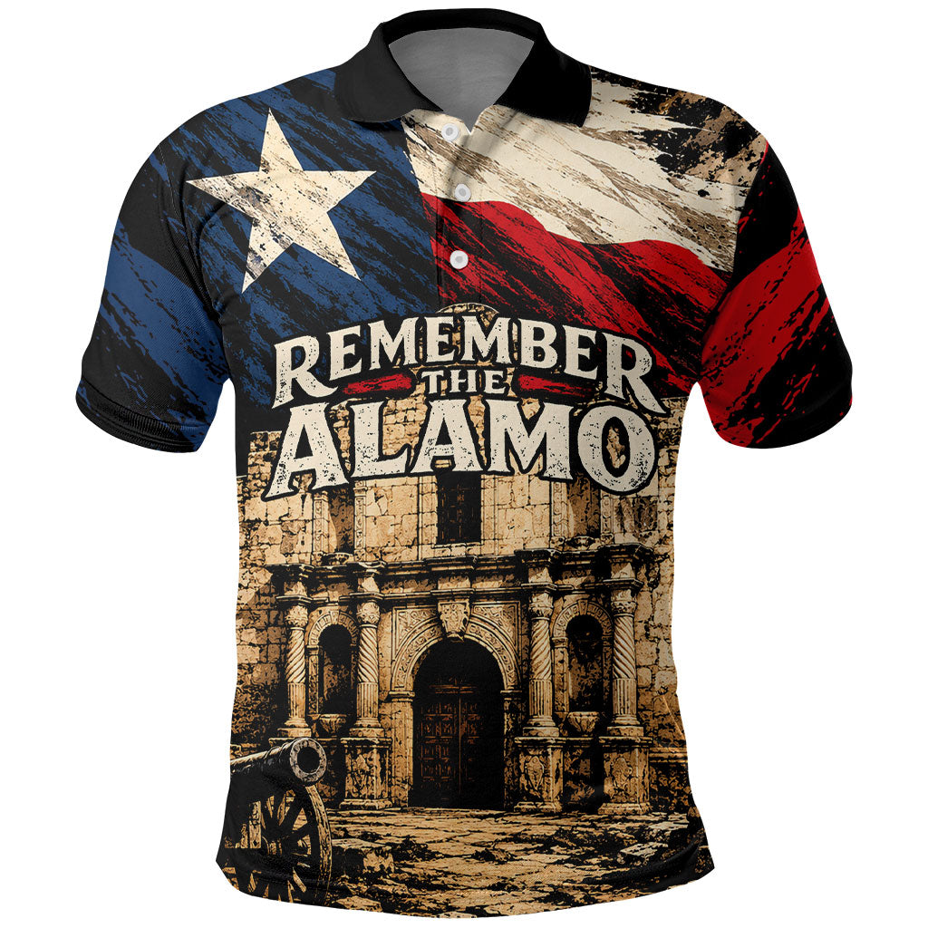 Remember The Alamo Texas Polo Shirt Texan Pride Historical Heritage