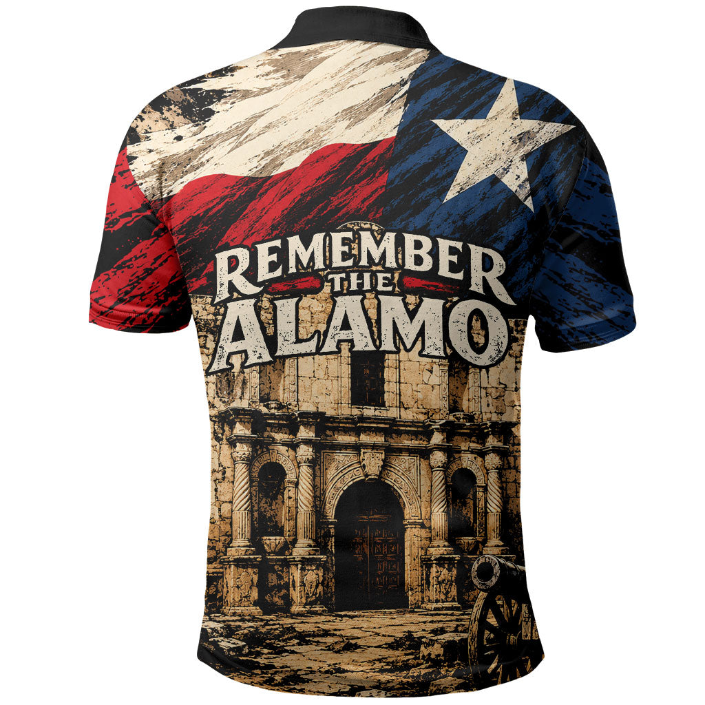 Remember The Alamo Texas Polo Shirt Texan Pride Historical Heritage