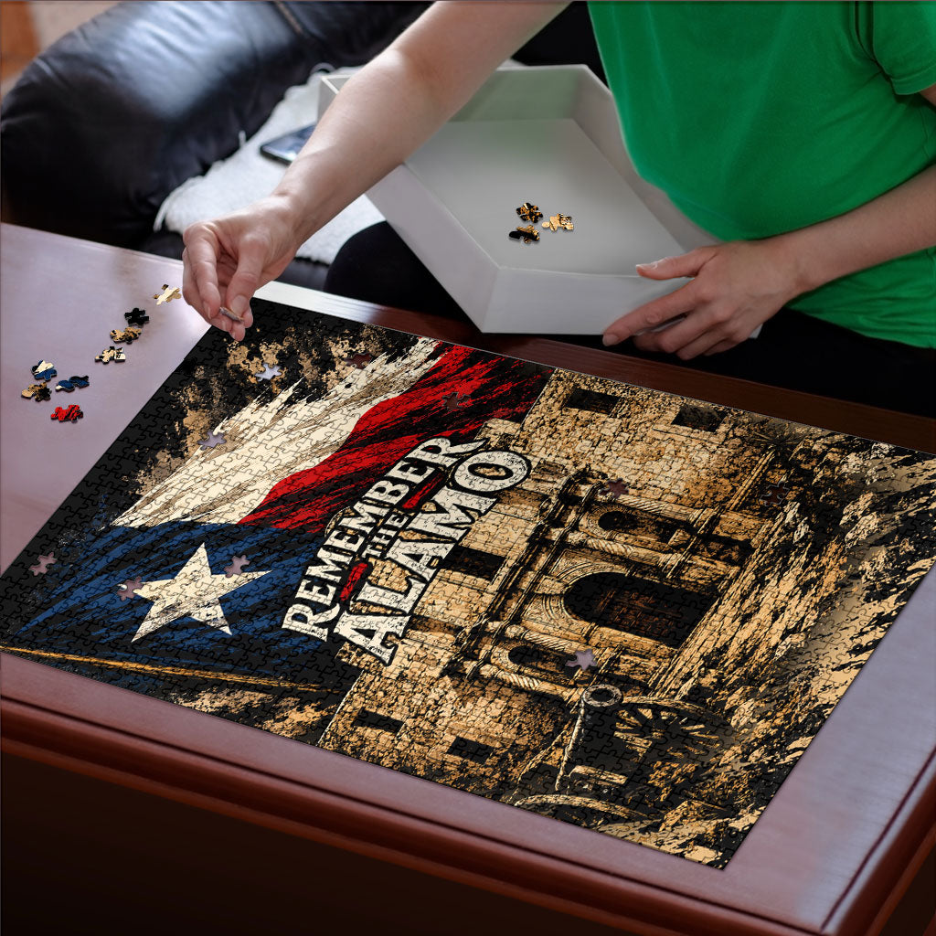 Remember The Alamo Texas Puzzle Texan Pride Historical Heritage