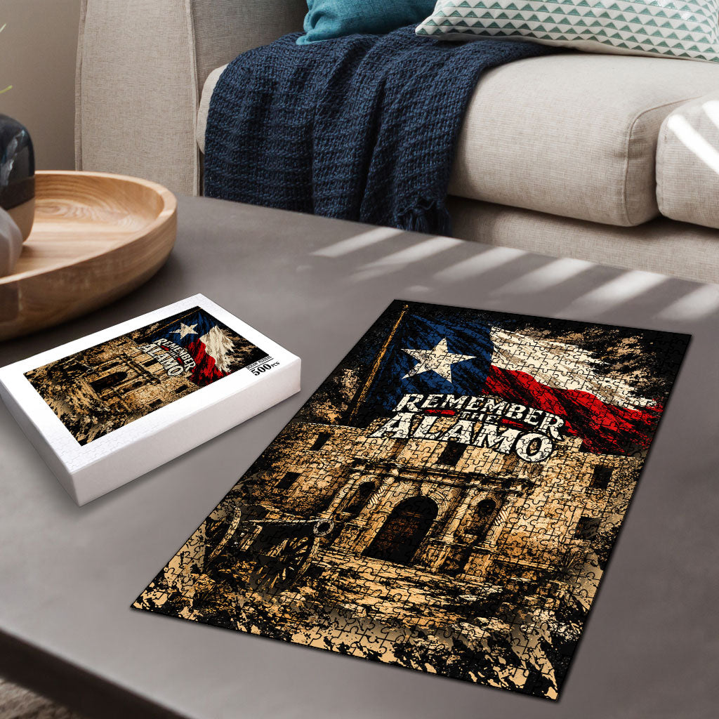 Remember The Alamo Texas Puzzle Texan Pride Historical Heritage