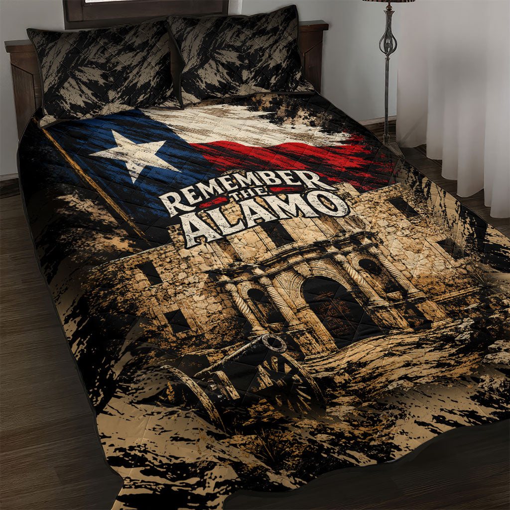 Remember The Alamo Texas Quilt Bed Set Texan Pride Historical Heritage