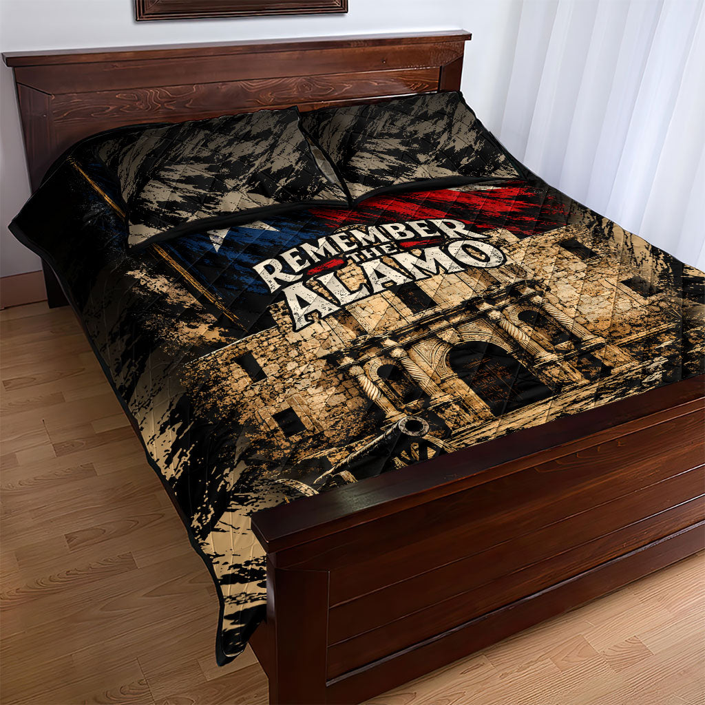 Remember The Alamo Texas Quilt Bed Set Texan Pride Historical Heritage