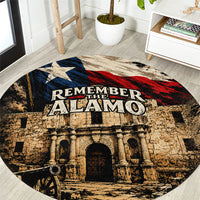 Remember The Alamo Texas Round Carpet Texan Pride Historical Heritage