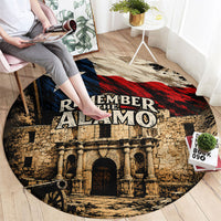 Remember The Alamo Texas Round Carpet Texan Pride Historical Heritage