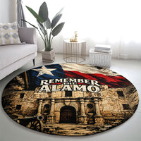 Remember The Alamo Texas Round Carpet Texan Pride Historical Heritage