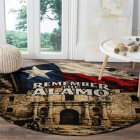 Remember The Alamo Texas Round Carpet Texan Pride Historical Heritage