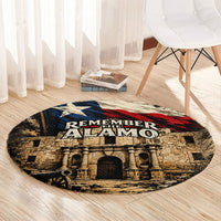 Remember The Alamo Texas Round Carpet Texan Pride Historical Heritage