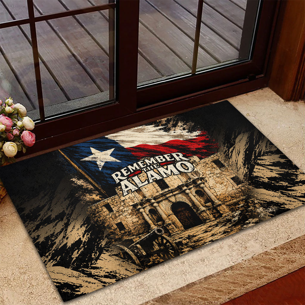 Remember The Alamo Texas Rubber Doormat Texan Pride Historical Heritage