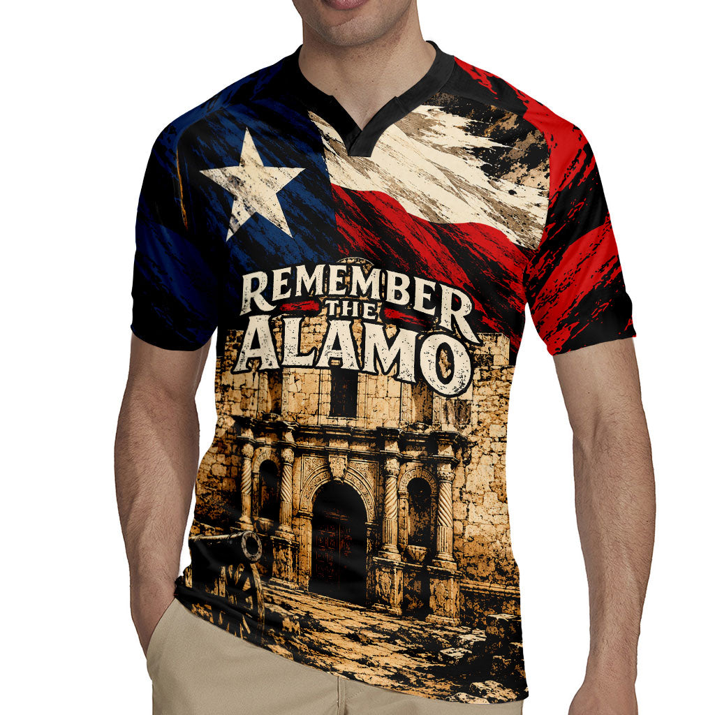Remember The Alamo Texas Rugby Jersey Texan Pride Historical Heritage