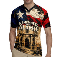 Remember The Alamo Texas Rugby Jersey Texan Pride Historical Heritage