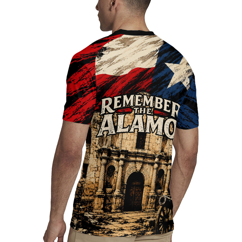 Remember The Alamo Texas Rugby Jersey Texan Pride Historical Heritage
