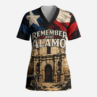 Remember The Alamo Texas Scrub Top Texan Pride Historical Heritage