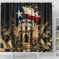 Remember The Alamo Texas Shower Curtain Texan Pride Historical Heritage