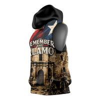 Remember The Alamo Texas Sleeveless Hoodie Texan Pride Historical Heritage