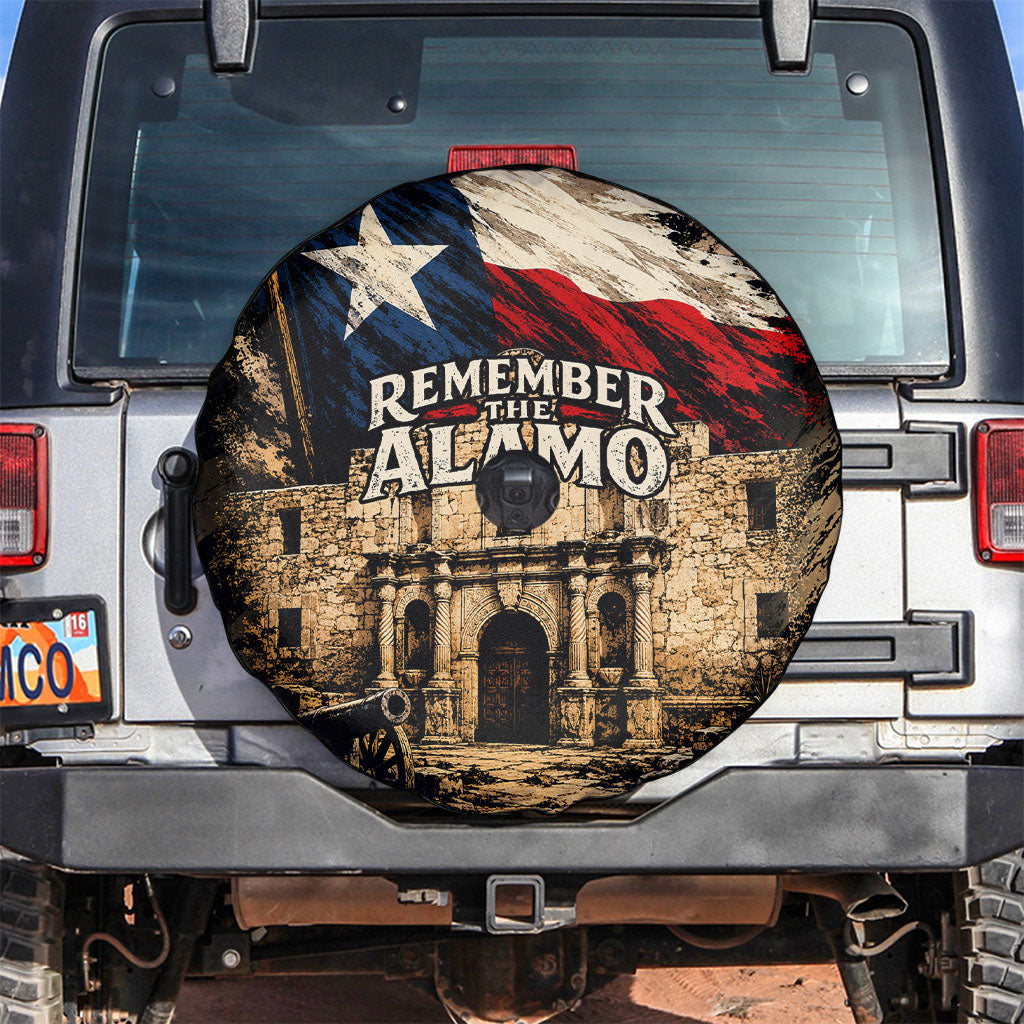 Remember The Alamo Texas Spare Tire Cover Texan Pride Historical Heritage