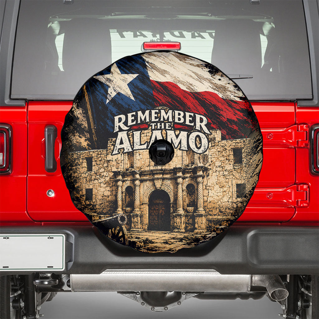 Remember The Alamo Texas Spare Tire Cover Texan Pride Historical Heritage