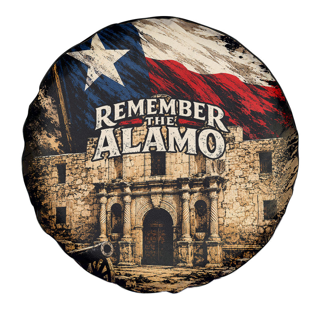 Remember The Alamo Texas Spare Tire Cover Texan Pride Historical Heritage