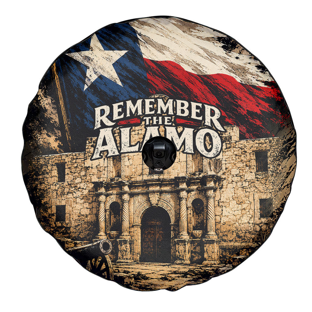 Remember The Alamo Texas Spare Tire Cover Texan Pride Historical Heritage