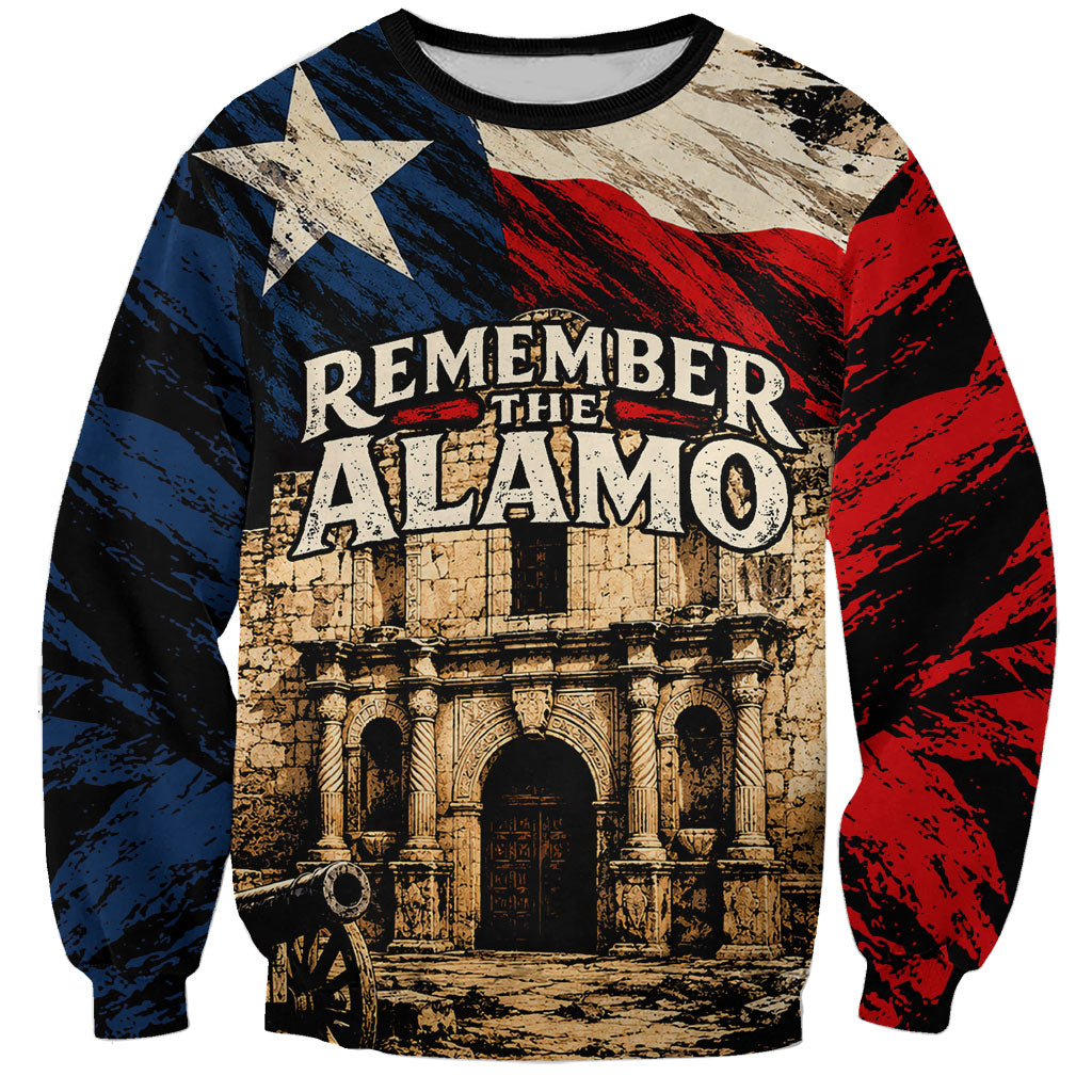 Remember The Alamo Texas Sweatshirt Texan Pride Historical Heritage