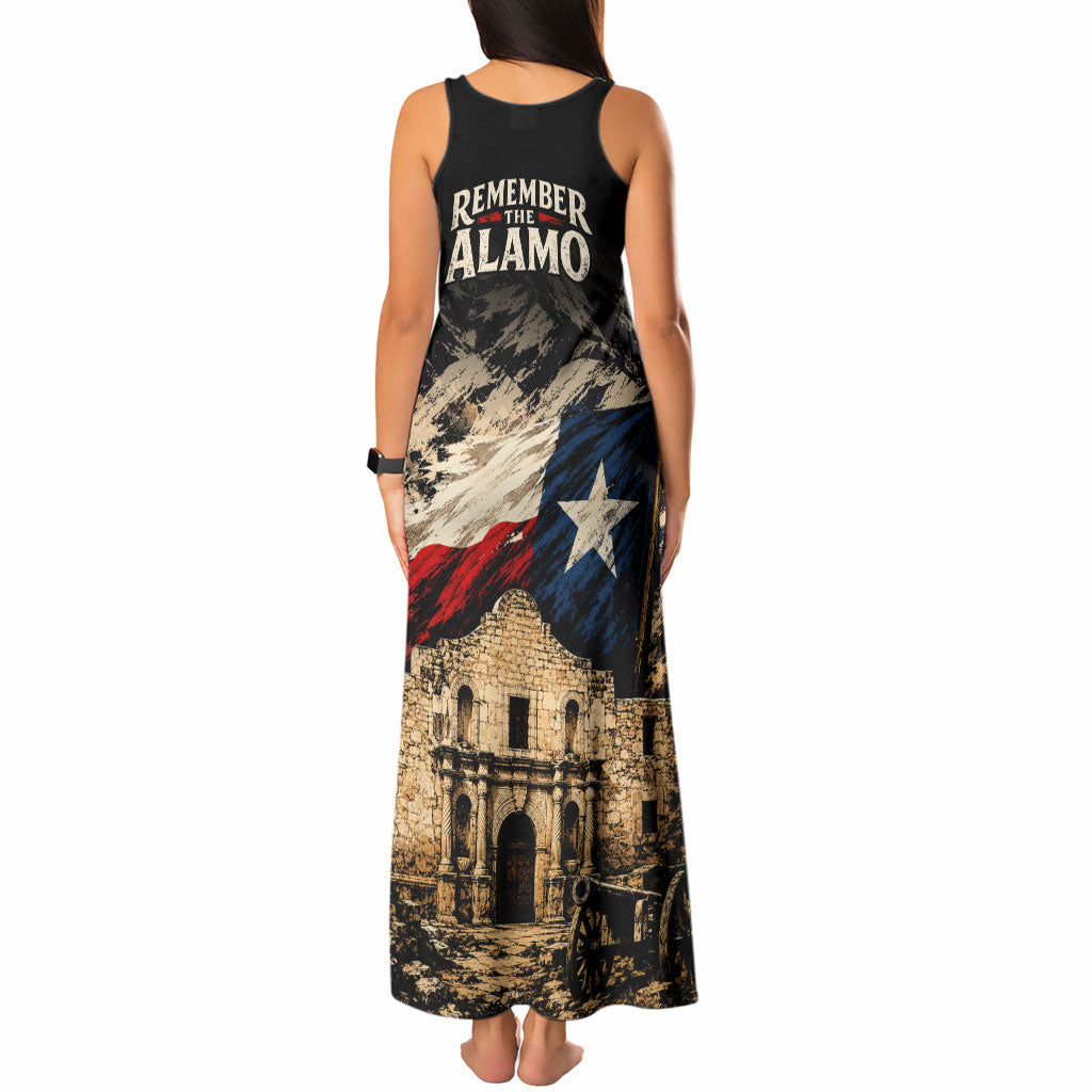 Remember The Alamo Texas Tank Maxi Dress Texan Pride Historical Heritage