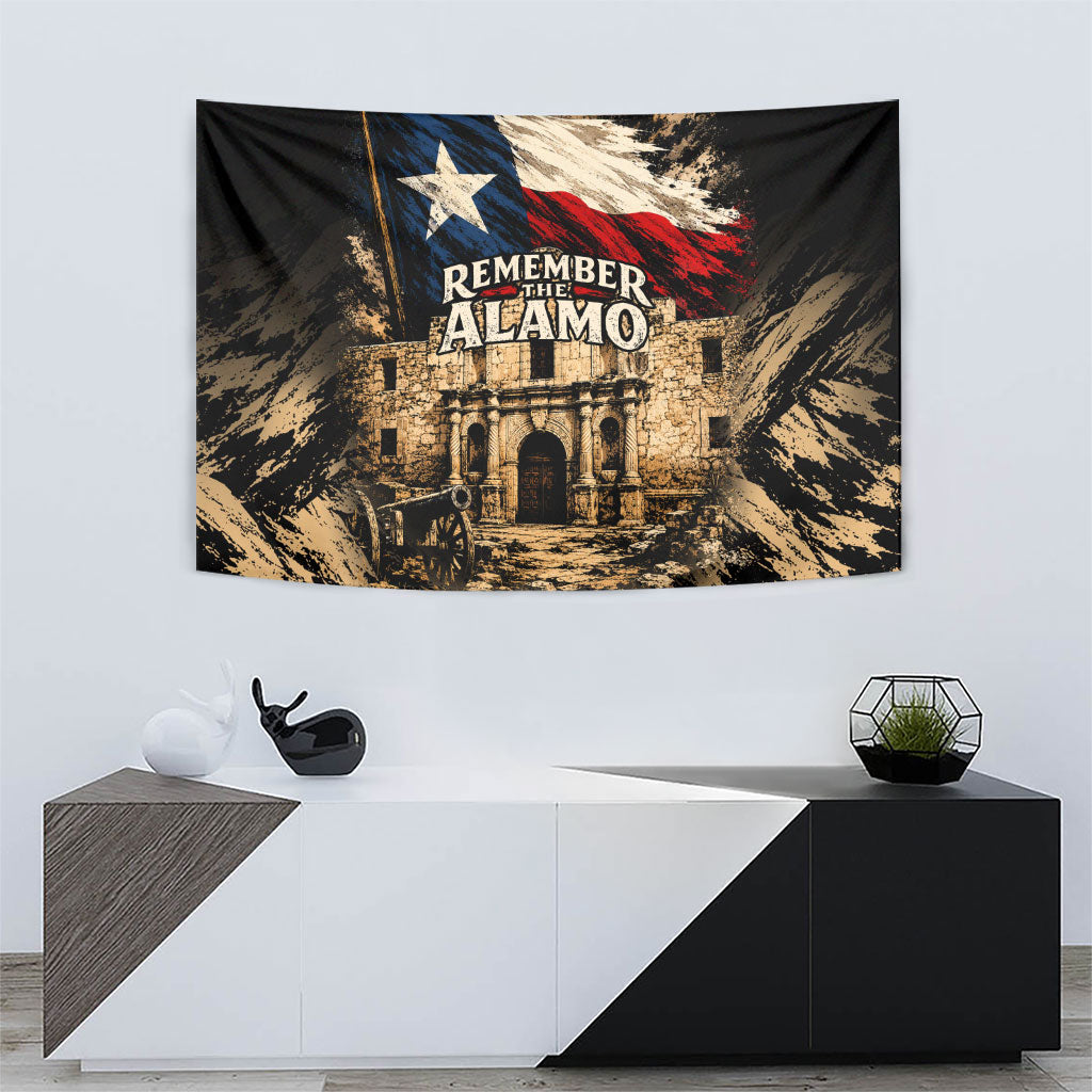 Remember The Alamo Texas Tapestry Texan Pride Historical Heritage