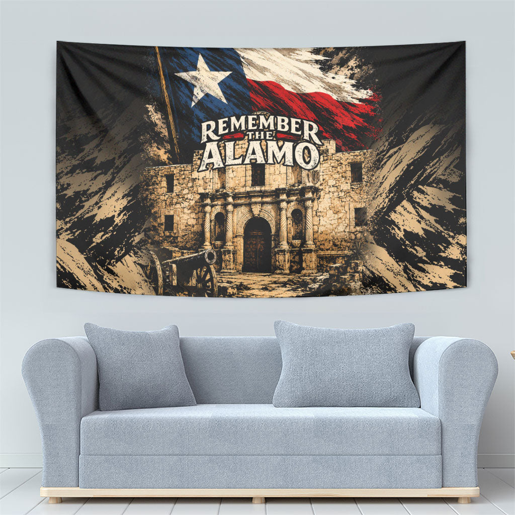 Remember The Alamo Texas Tapestry Texan Pride Historical Heritage