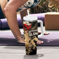 Remember The Alamo Texas Tumbler With Handle Texan Pride Historical Heritage