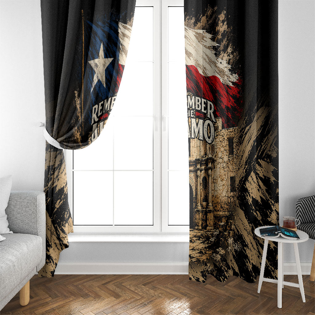 Remember The Alamo Texas Window Curtain Texan Pride Historical Heritage