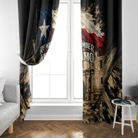 Remember The Alamo Texas Window Curtain Texan Pride Historical Heritage