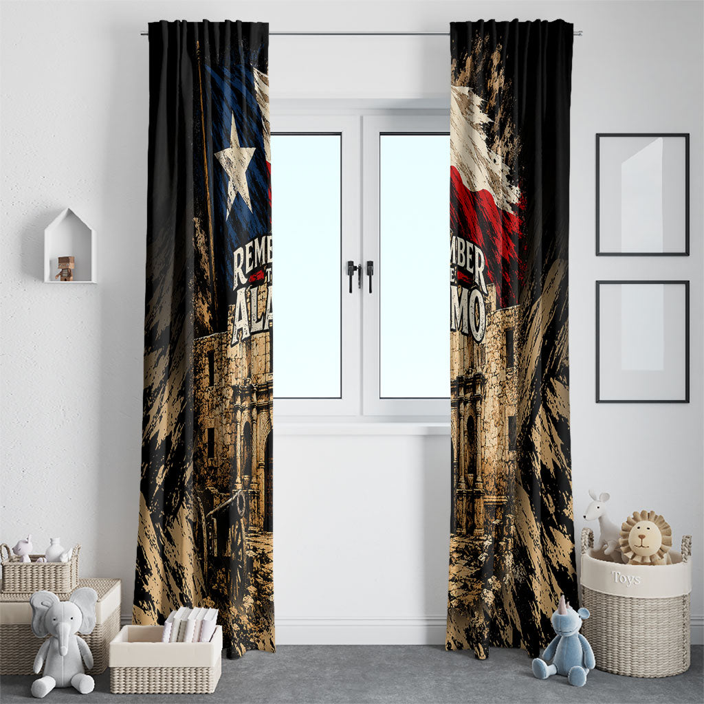 Remember The Alamo Texas Window Curtain Texan Pride Historical Heritage