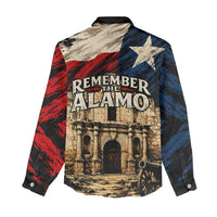 Remember The Alamo Texas Women Casual Shirt Texan Pride Historical Heritage