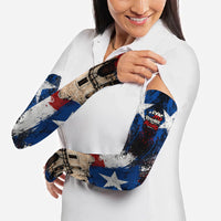 Texas Remember The Alamo Arm Sleeves Distressed Splatter Paint Texan Pride