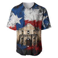 Texas Remember The Alamo Baseball Jersey Distressed Splatter Paint Texan Pride