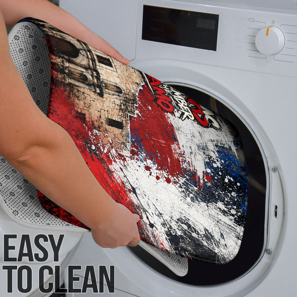 Texas Remember The Alamo Bathroom Set Distressed Splatter Paint Texan Pride