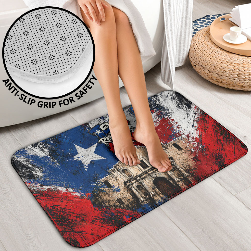 Texas Remember The Alamo Bathroom Set Distressed Splatter Paint Texan Pride