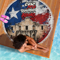 Texas Remember The Alamo Beach Blanket Distressed Splatter Paint Texan Pride