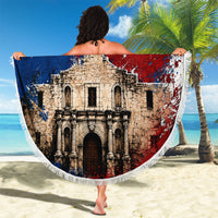 Texas Remember The Alamo Beach Blanket Distressed Splatter Paint Texan Pride