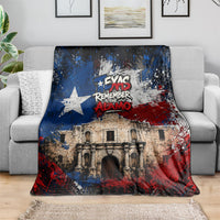 Texas Remember The Alamo Blanket Distressed Splatter Paint Texan Pride