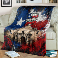 Texas Remember The Alamo Blanket Distressed Splatter Paint Texan Pride