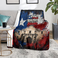 Texas Remember The Alamo Blanket Distressed Splatter Paint Texan Pride
