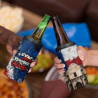 Texas Remember The Alamo 4 in 1 Can Cooler Tumbler Distressed Splatter Paint Texan Pride
