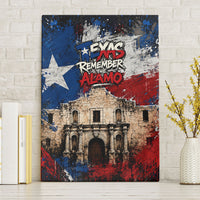 Texas Remember The Alamo Canvas Wall Art Distressed Splatter Paint Texan Pride