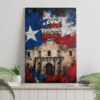Texas Remember The Alamo Canvas Wall Art Distressed Splatter Paint Texan Pride