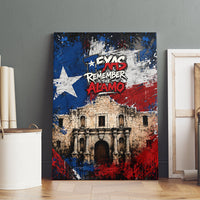 Texas Remember The Alamo Canvas Wall Art Distressed Splatter Paint Texan Pride