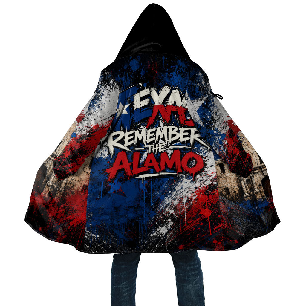 Texas Remember The Alamo Cloak Distressed Splatter Paint Texan Pride